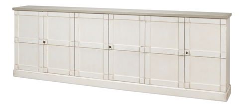Luciana 6 Wood Dr Buffet,112",Wh/Wh,G.Qz
