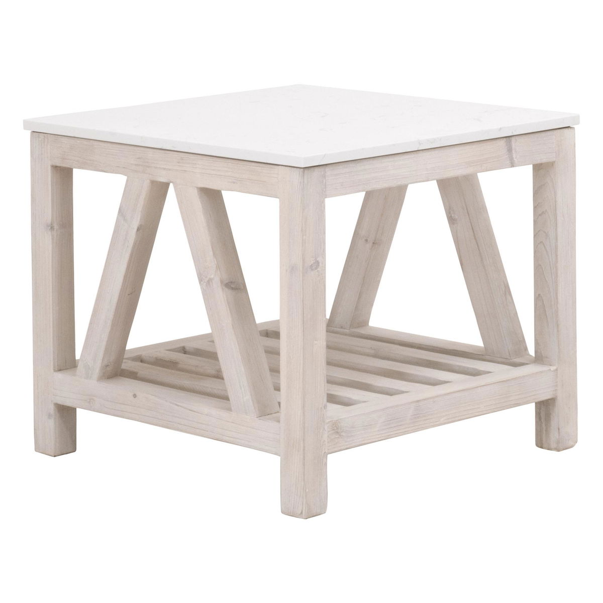 Spruce End Table, Side & End Table by Essentials for Living, 24.75" width x 21.25" height x 24.75" depth View 2