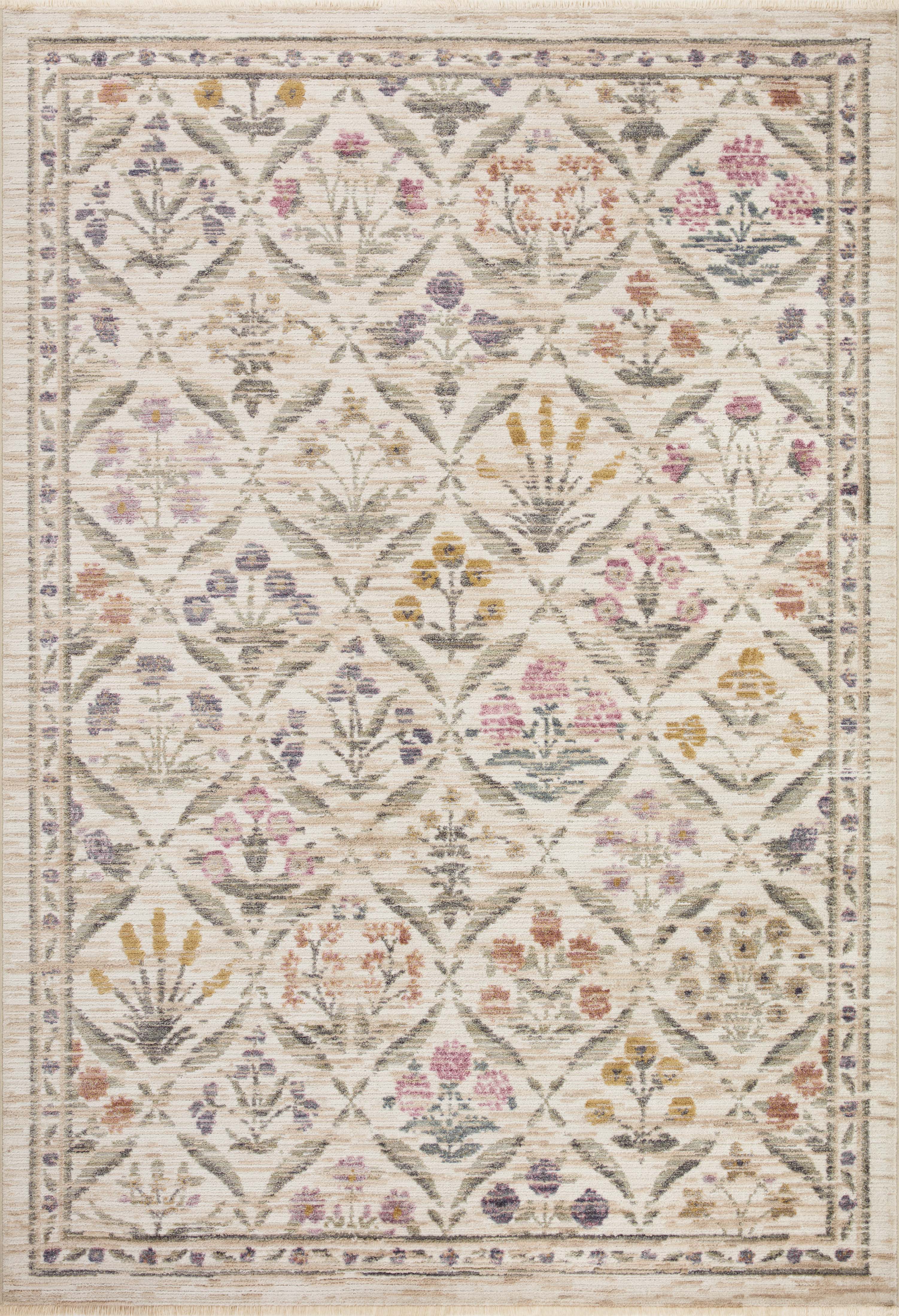 Rifle Paper Co. x Loloi Provence Rug, 2'6" length x 4' width