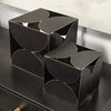 Darren (Small) 6L x 6W Black Metal Decorative Cube, Decorative Object by Mercana, 6.1" length x 6.1" width x 6.1" height thumbnail 3