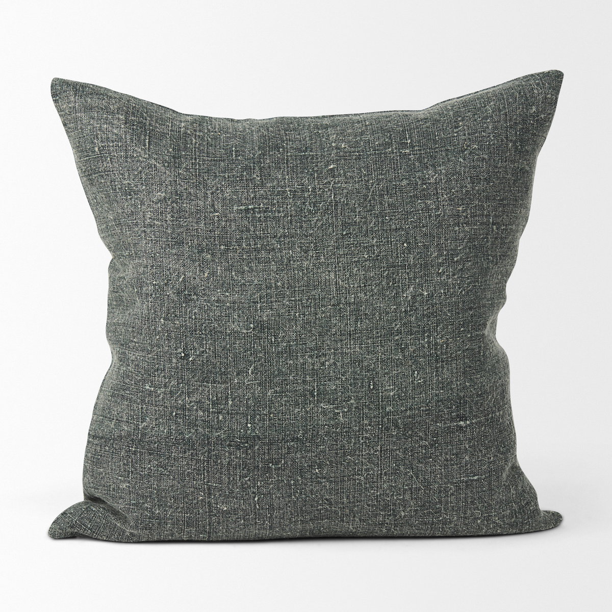Jack 22x22 Green Linen Square Decorative Pillow Cover, by Mercana, 22" length x 22" width x 0.2" height View 6