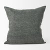 Jack 22x22 Green Linen Square Decorative Pillow Cover, by Mercana, 22" length x 22" width x 0.2" height thumbnail 6
