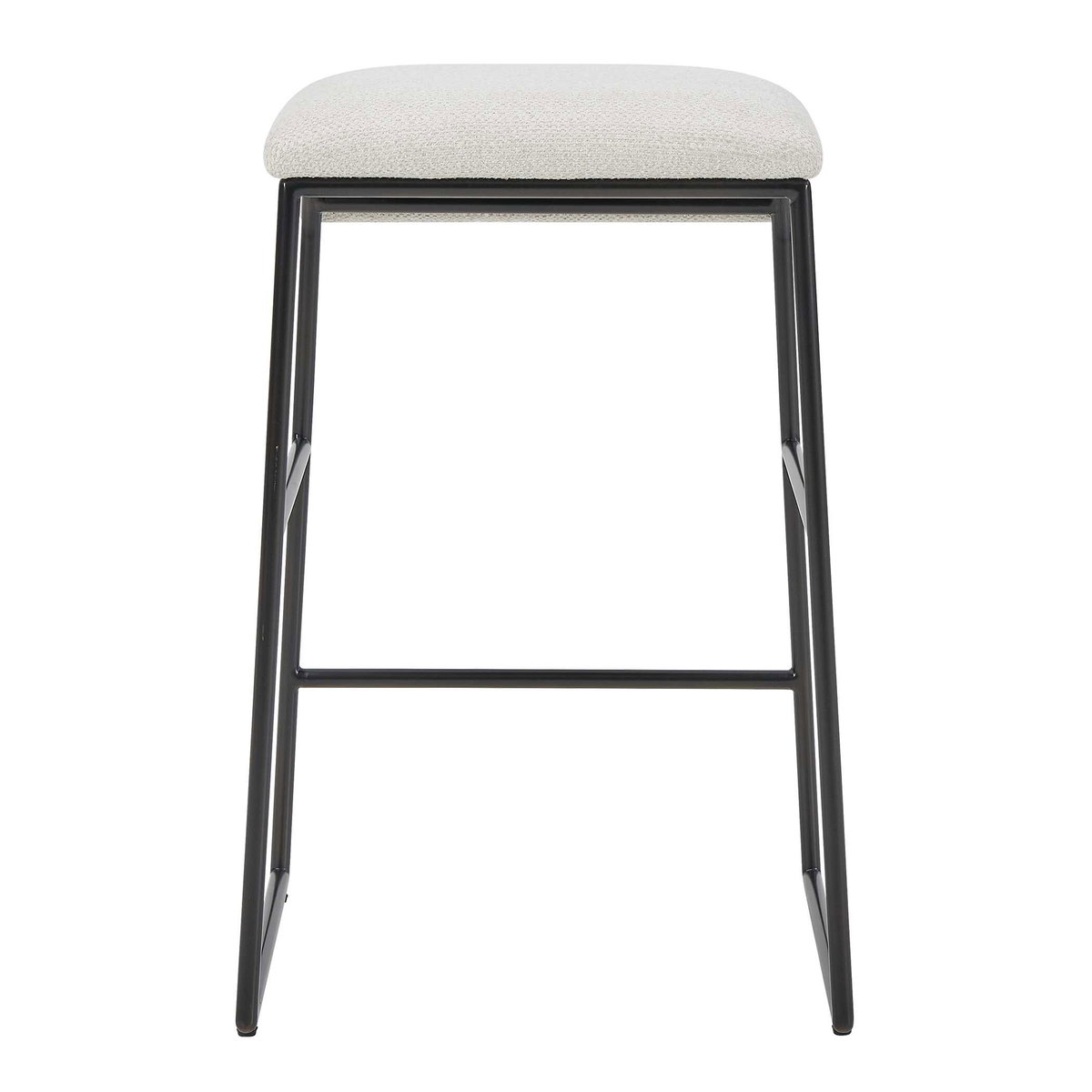 Arcane Ecru Counter Stool, Counter & Bar Stool by Uttermost, 17" width x 26" height x 17.5" depth View 6