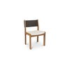 Carol Dining Chair Deep Brown Leather Set Of Two, by Moe's Home, 21.6" width x 32" height x 19.5" depth thumbnail 2