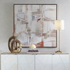 Neutral Nirvana Abstract Canvas Art, by Uttermost, 49.5" width x 49.5" height x 2" depth thumbnail 2