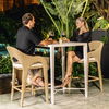 Montellano White Outdoor Bar Table, Furniture by Uttermost, 32" width x 42.25" height x 32" depth thumbnail 6