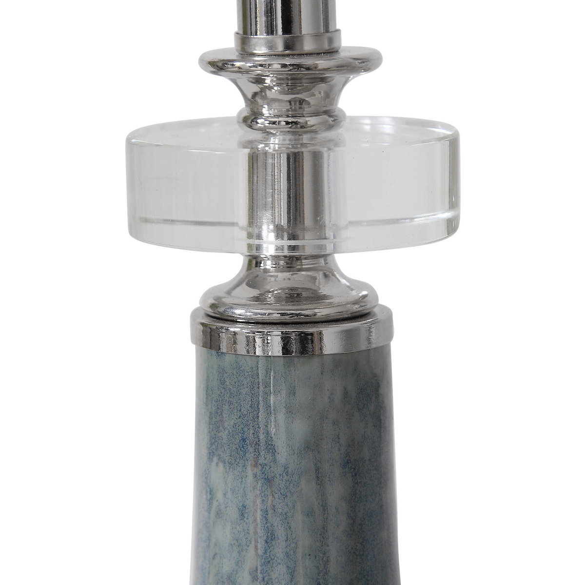 Piers Mottled Blue Buffet Lamp, by Uttermost, 10" width x 2'9.25" height x 10" depth View 8