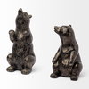 Sleuth (Set of 2) 9L x 8W Grizzly Bear Bookends, by Mercana, 7.48" length x 4.53" width x 9.45" height thumbnail 7