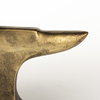 Anvilia (Set of 2) 12L x 3W Gold Anvil Shaped Bookends, by Mercana, 11.81" length x 3.54" width x 6.3" height thumbnail 6
