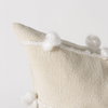 Erica 20x20 Cream With White Detail Pillow Cover, Decorative Pillow by Mercana, 20" length x 20" width x 0.2" height thumbnail 8