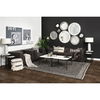 Stinson II 91' Black Leather Three Seater Sofa thumbnail 2