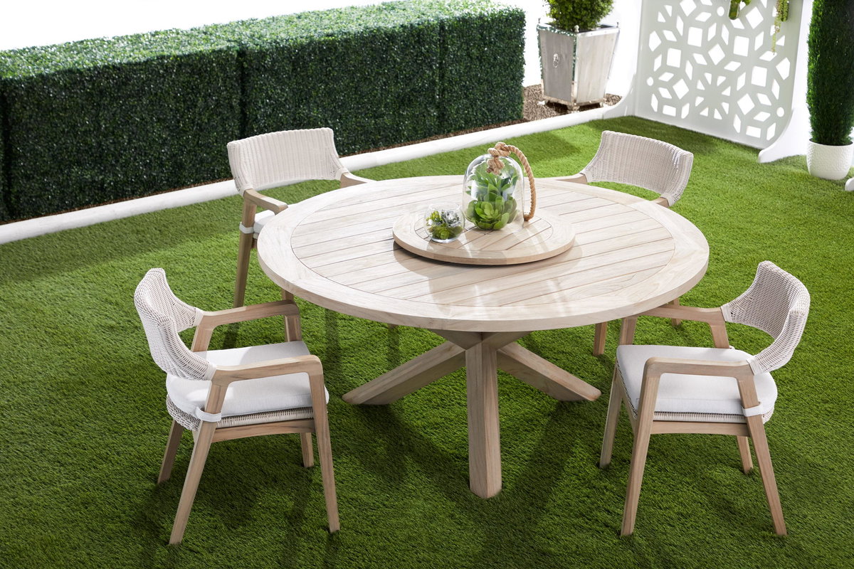 Lucia Outdoor Arm Chair, Dining Chair by Essentials for Living, 21.75" width x 31" height x 22" depth View 14