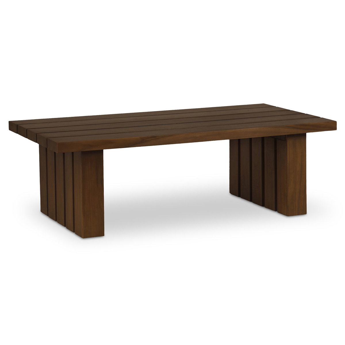 Denby Outdoor Coffee Table Brown, Outdoor Table by Moe's Home, 5'5" width x 1'6" height x 2'11" depth View 2
