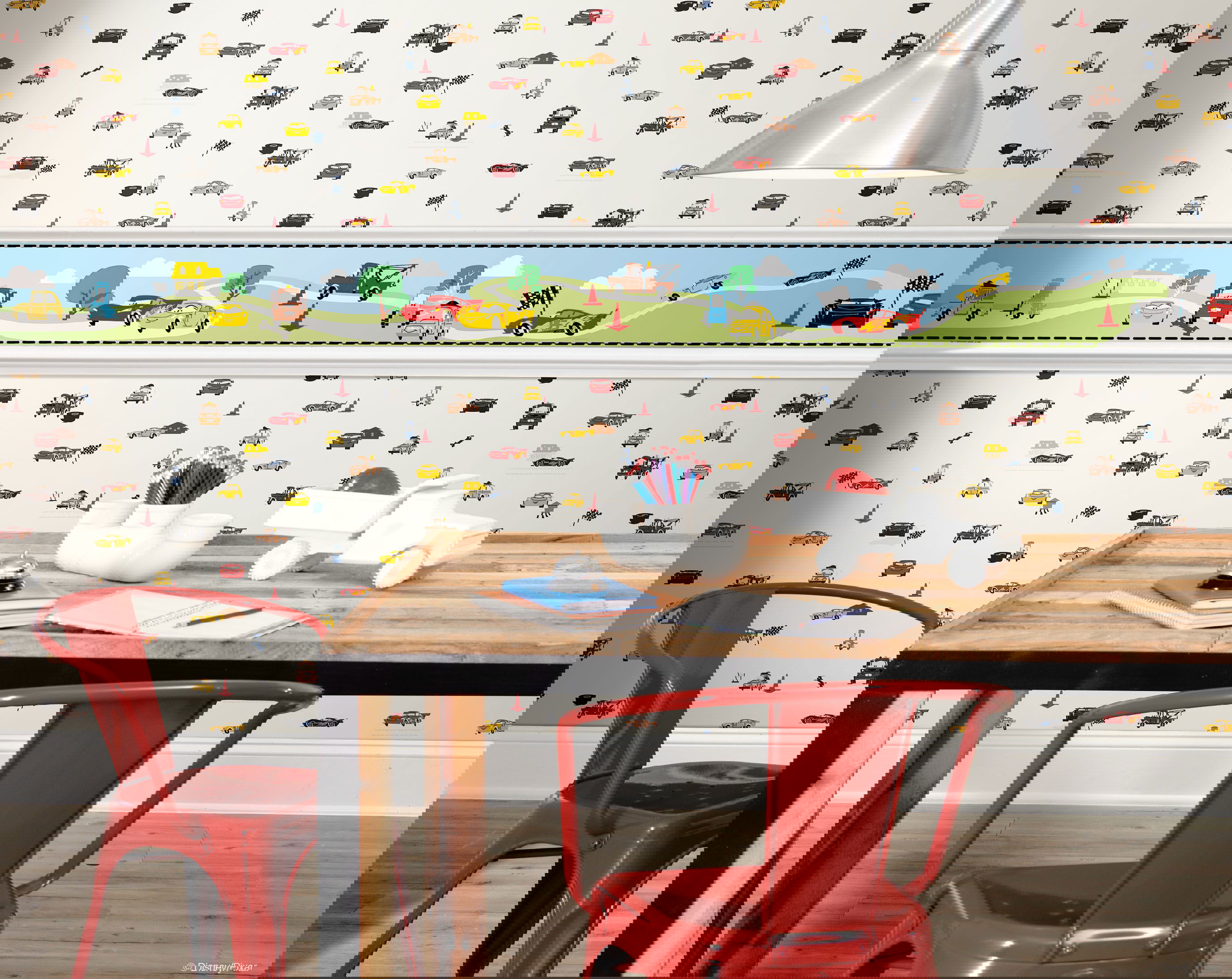Disney & Pixar Cars Light Blue Border large image 