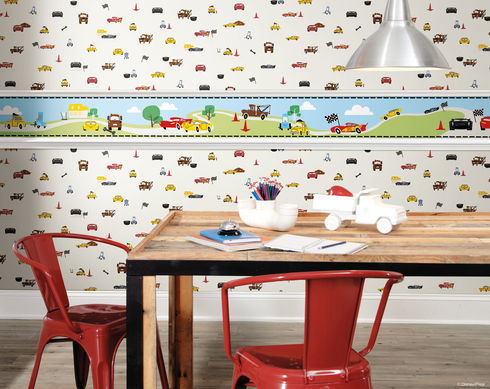 Disney & Pixar Cars Light Blue Border