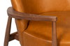 Pindar Armchair, Leather, New Tan, Seating by Sarreid, 30" length x 31" width x 30" height thumbnail 12