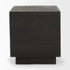 Hayden Dark Brown Wood End/Side Table, Side & End Table by Mercana, 22" length x 22" width x 24" height thumbnail 7