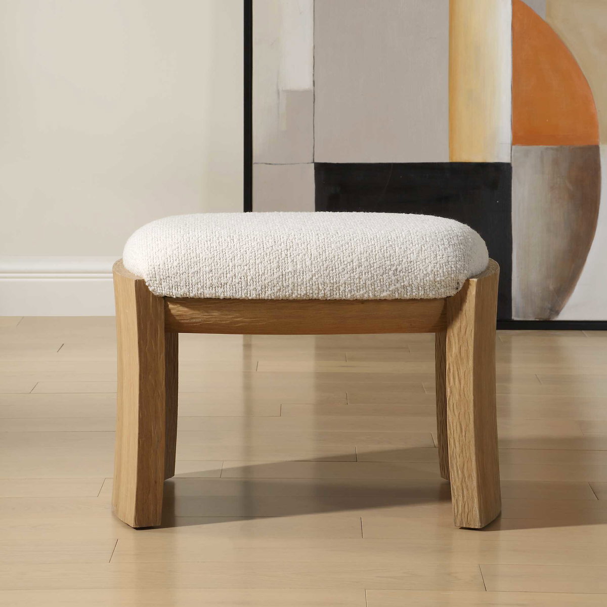 Port Natural Small Bench, Benche by Uttermost, 24" width x 18" height x 18" depth View 2