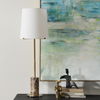 Sepia Brown Marble Buffet Lamp thumbnail 3