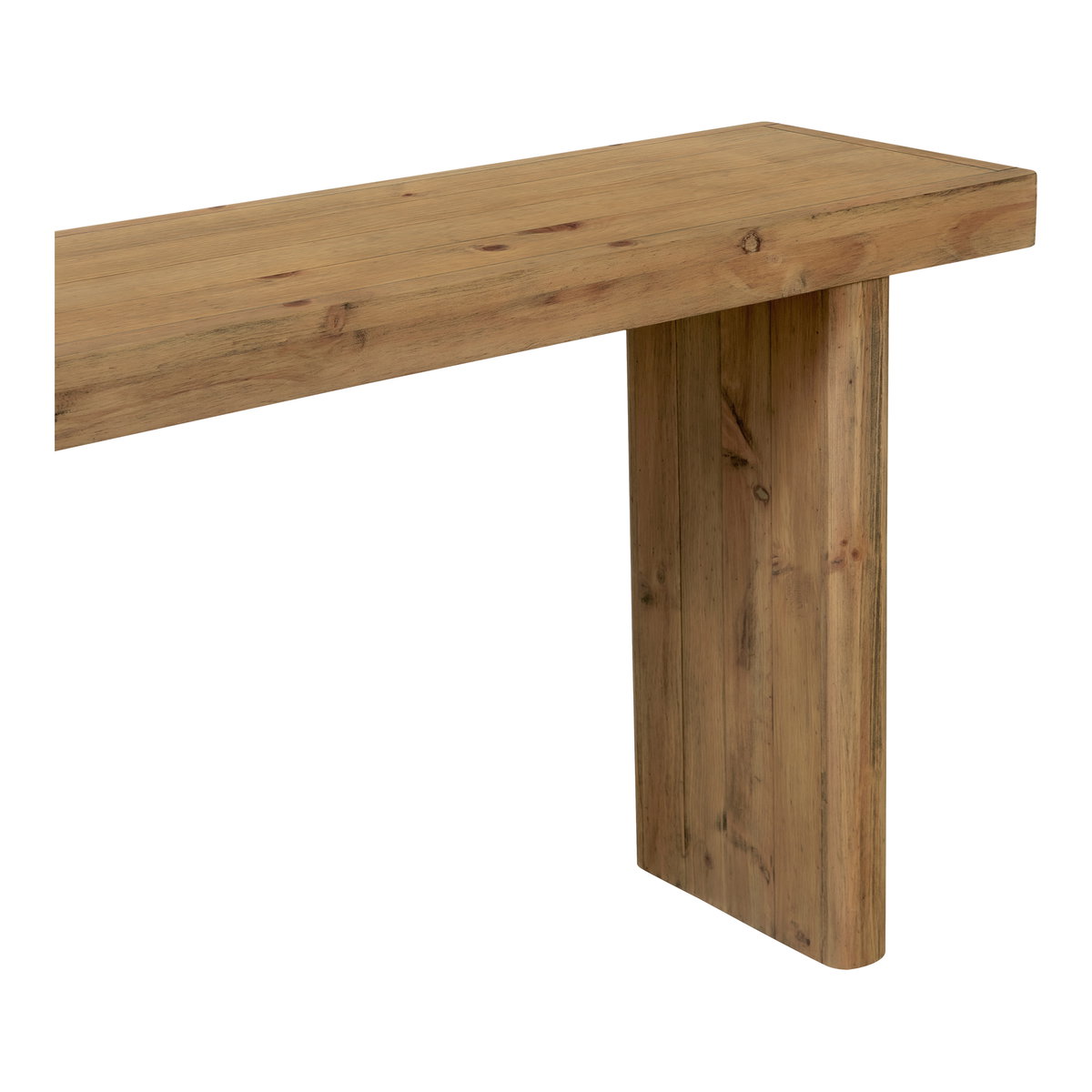 Monterey Console Table Rustic Blonde, by Moe's Home, 60" width x 30" height x 15.75" depth View 6