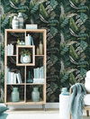 Tropical Toss Dark Green Wallpaper thumbnail 1