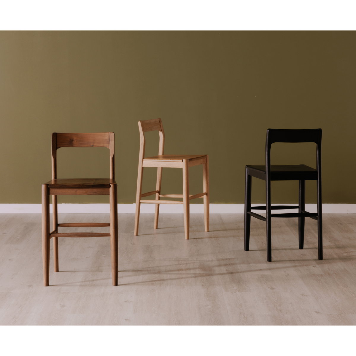 Owing Counter Stool Walnut Brown, Counter & Bar Stool by Moe's Home, 19.5" width x 38" height x 20" depth View 6