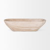 Athena Extra Large Oblong Light-Wash Reclaimed Wood Bowl, Decorative Bowl by Mercana, 26" length x 10" width x 7" height thumbnail 4