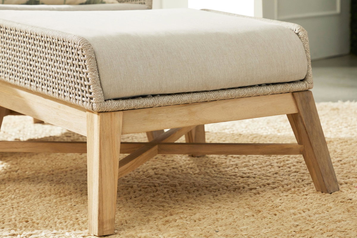 Tapestry Outdoor Footstool, Ottoman by Essentials for Living, 26.5" width x 17.5" height x 21" depth View 10
