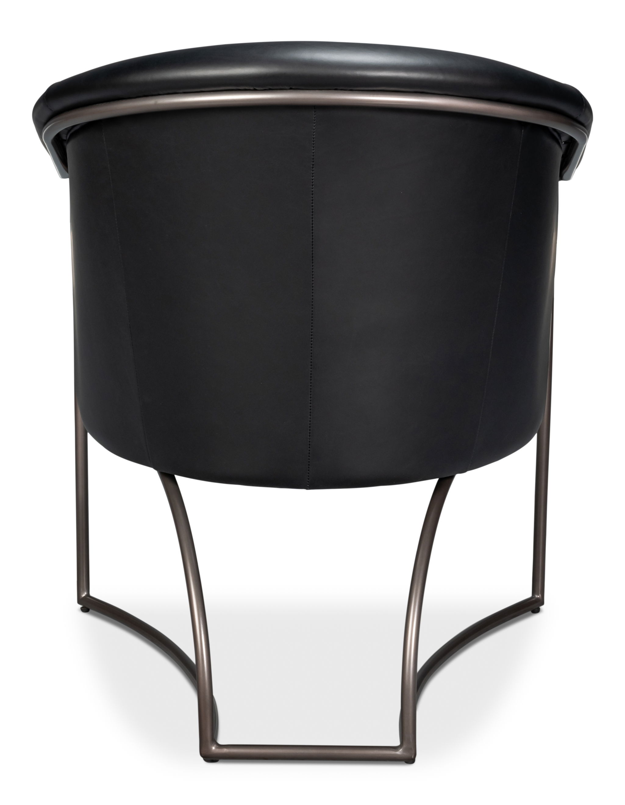 Nagel Distilled Leather Chair,Onyx Black large image 