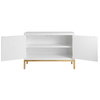 Aiken White 2 Door Cabinet, Cabinets & Chest by Uttermost, 43.25" width x 31.12" height x 16" depth thumbnail 7