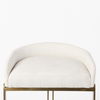 Hollyfield 20.5 x 19.7 x 28.7 Cream Fabric Seat with Gold Metal Base Counter Stool thumbnail 8
