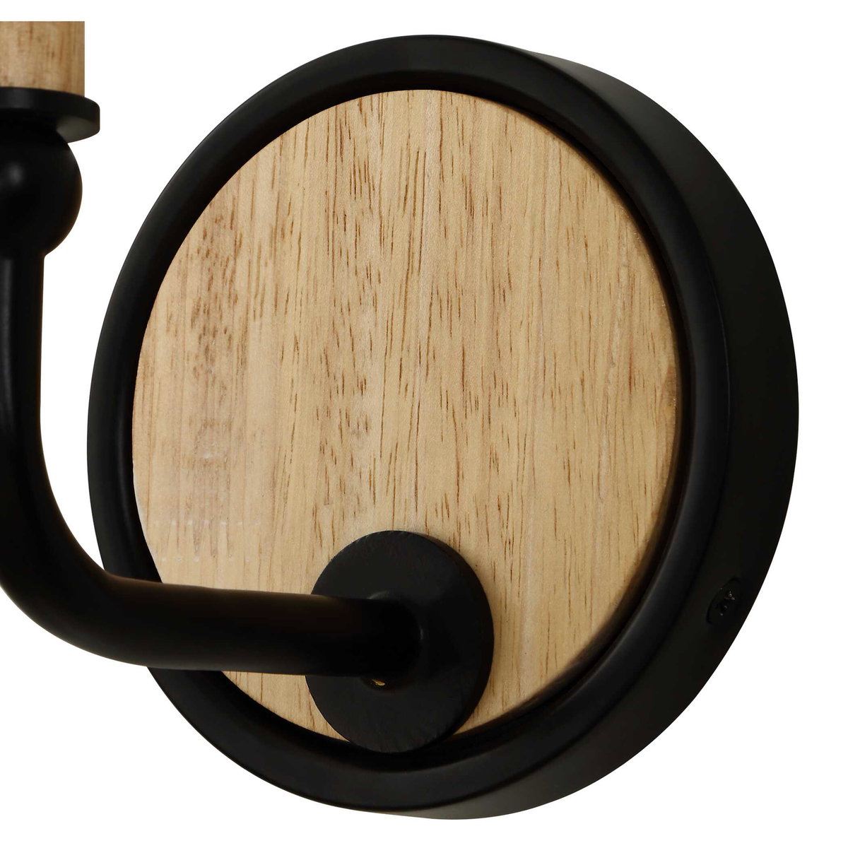 Franconia 1 Light Wooden Sconce, by Uttermost, 5.5" width x 12" height x 5.5" diameter x 6.87" depth View 6