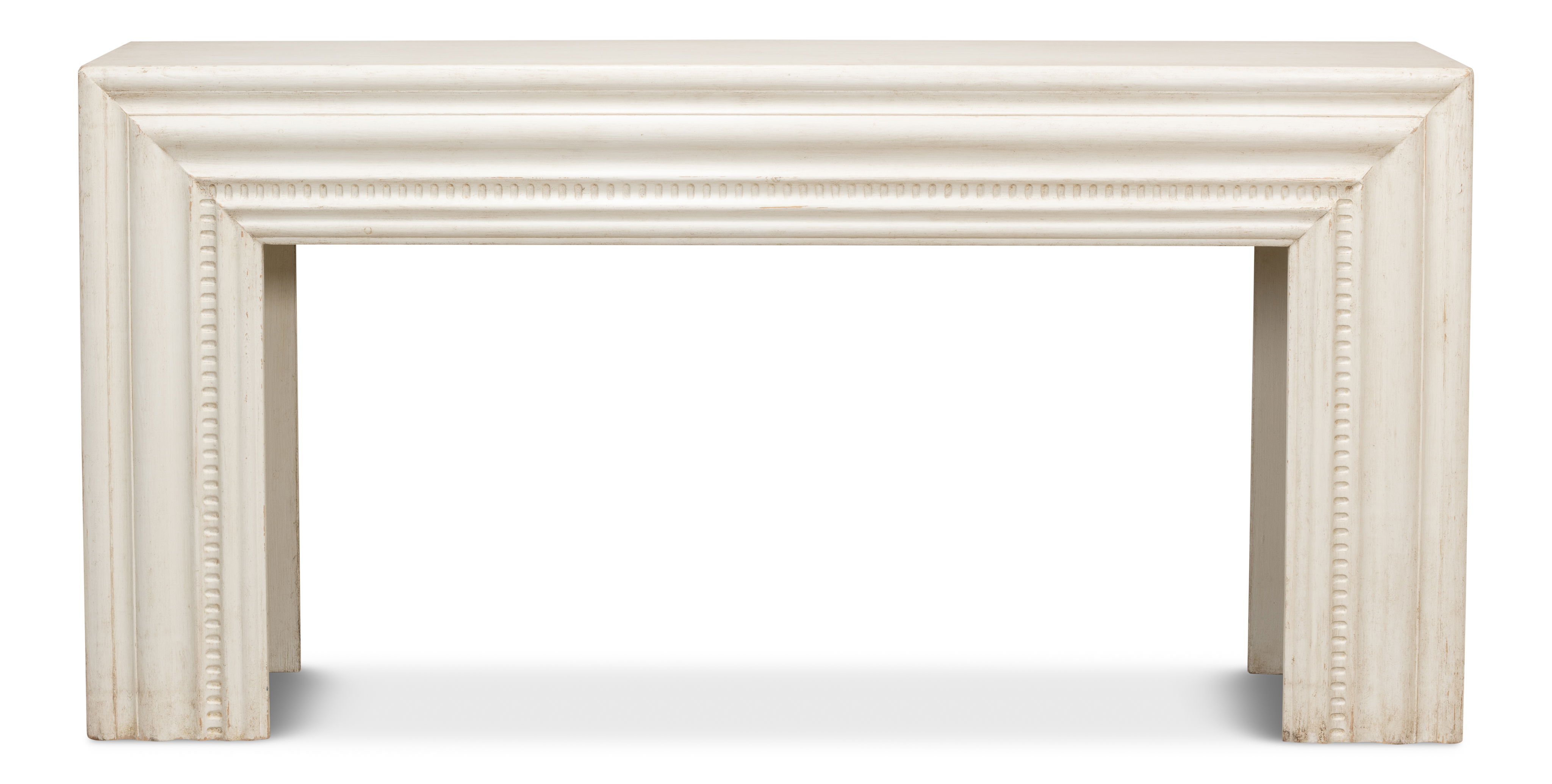 Mantel Console, Antique White large image 