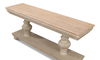 Hugo Console, Stone Grey W/Natural Top, Console Table by Sarreid, 74" length x 20" width x 31" height thumbnail 10