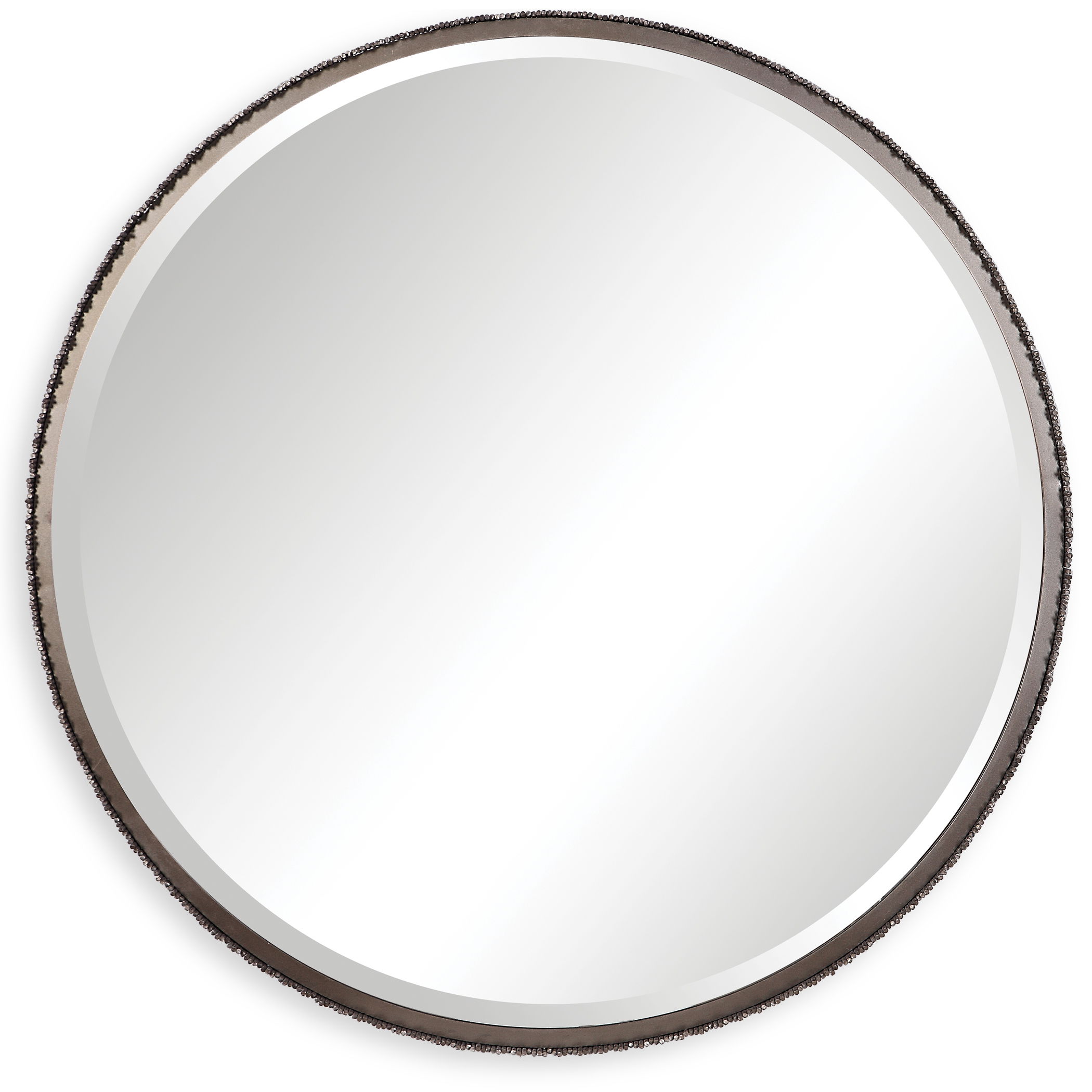 Ada Round Steel Mirror large image 