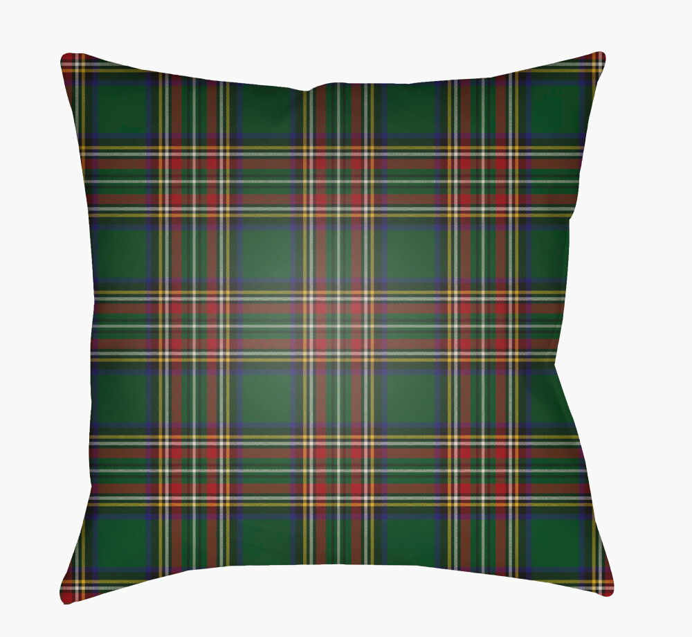 Tartan II Accent Pillow, Decorative Pillow by Surya, 18" length x 18" width