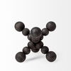Carollan I (Small) 7L x 7W Black Geometric Wood Ball Jack thumbnail 5