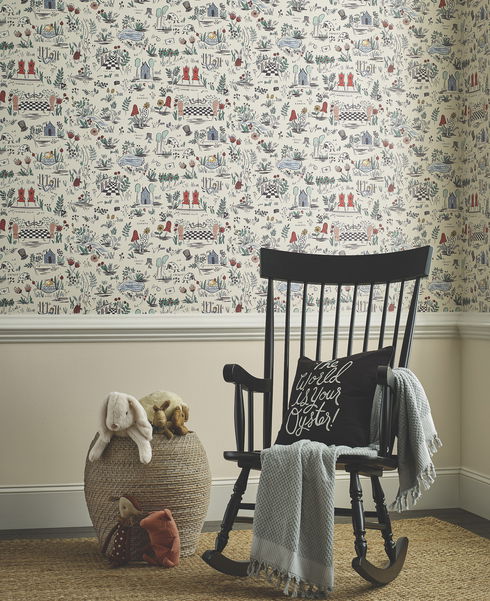 Wonderland Pastel Peel & Stick Wallpaper