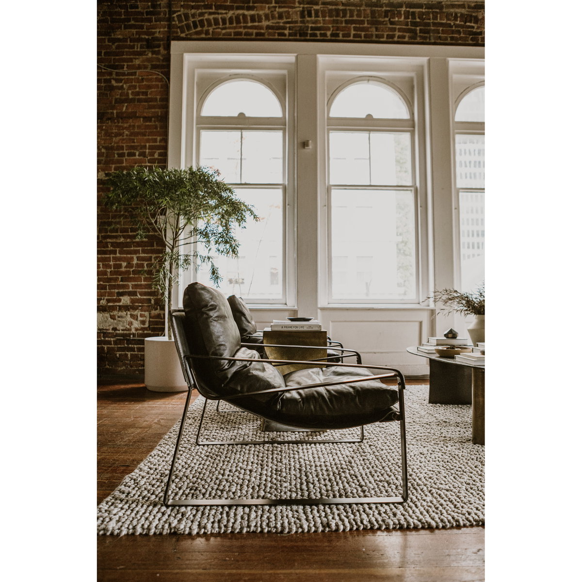 Connor Club Chair Black, Accent Chair by Moe's Home, 30" width x 31" height x 33.5" depth View 9
