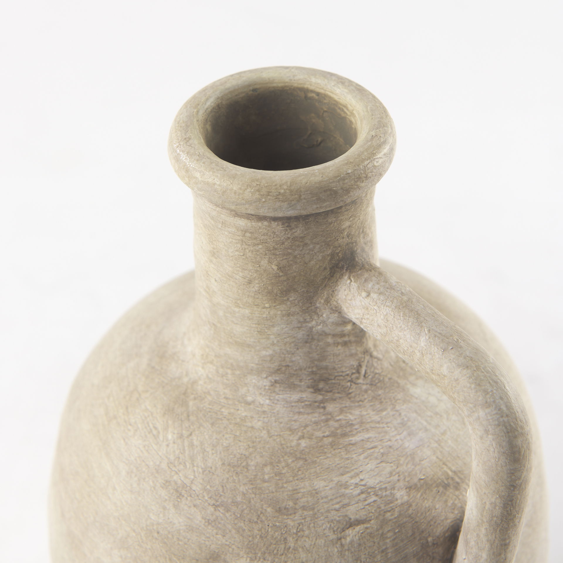Zenni   Warm Beige Ceramic Vase large image 
