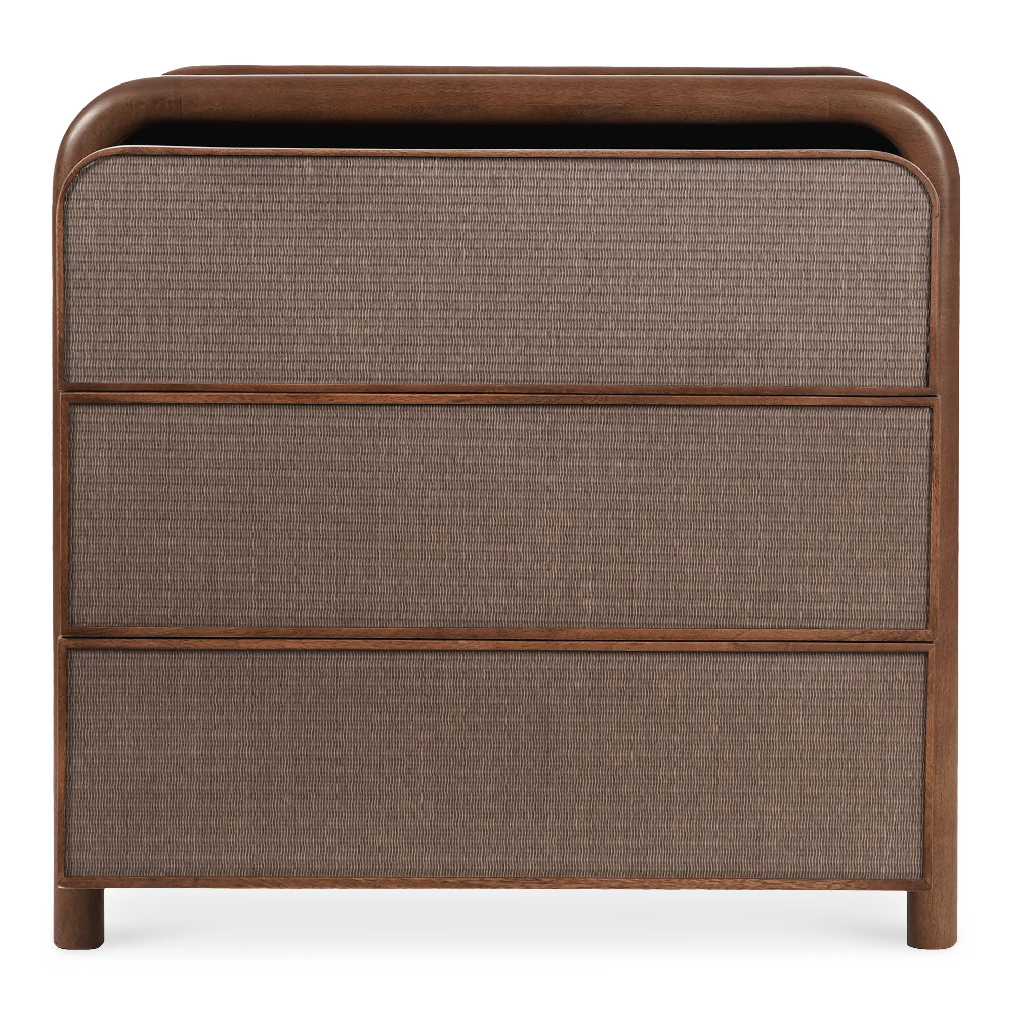 Rye 3 Drawer Nightstand Warm Brown large image 
