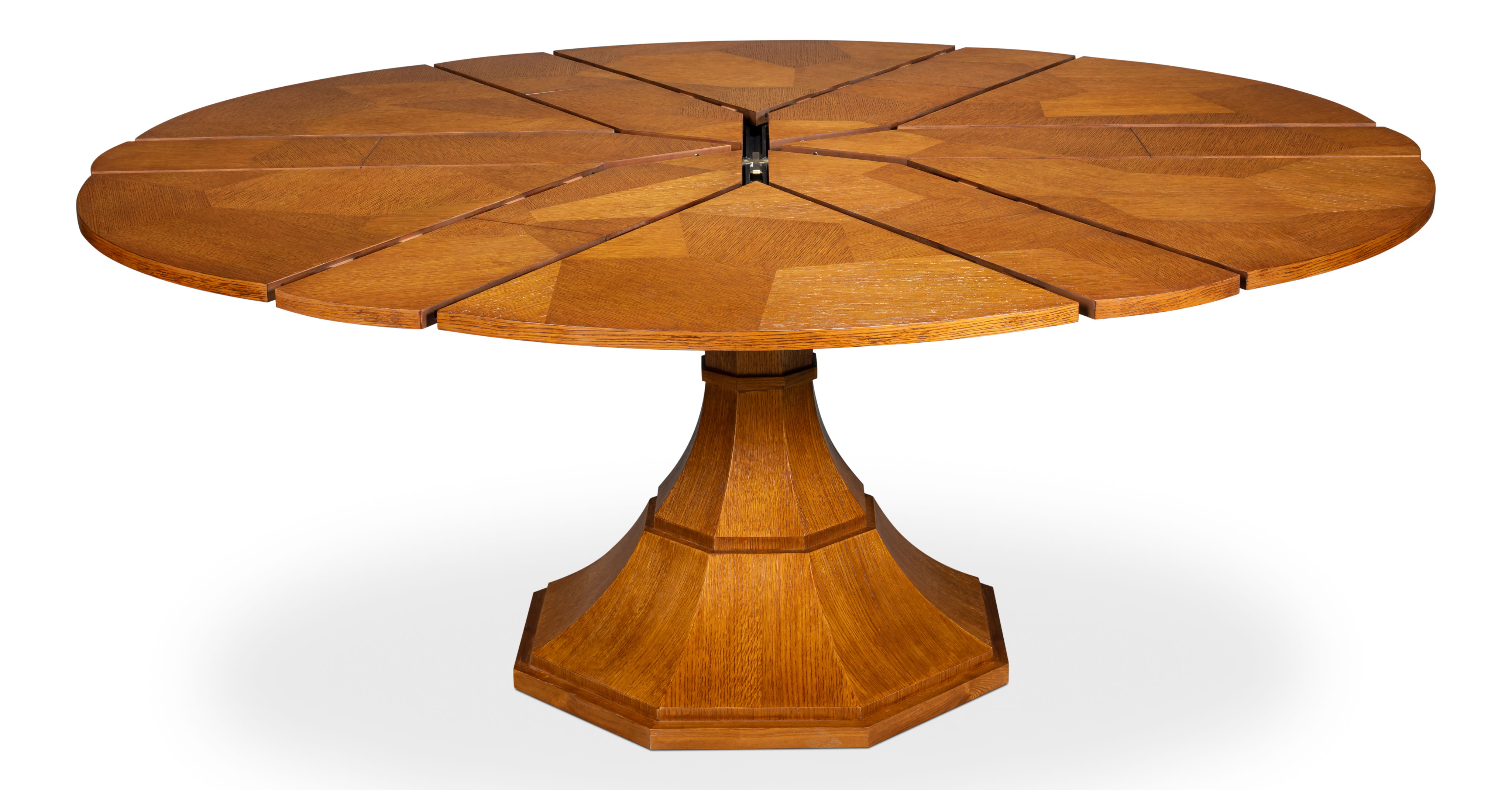 Giselle Jupe Table,Tobacco B,Medium, Dining Table by Sarreid, 55" length x 55" width x 30" height View 10