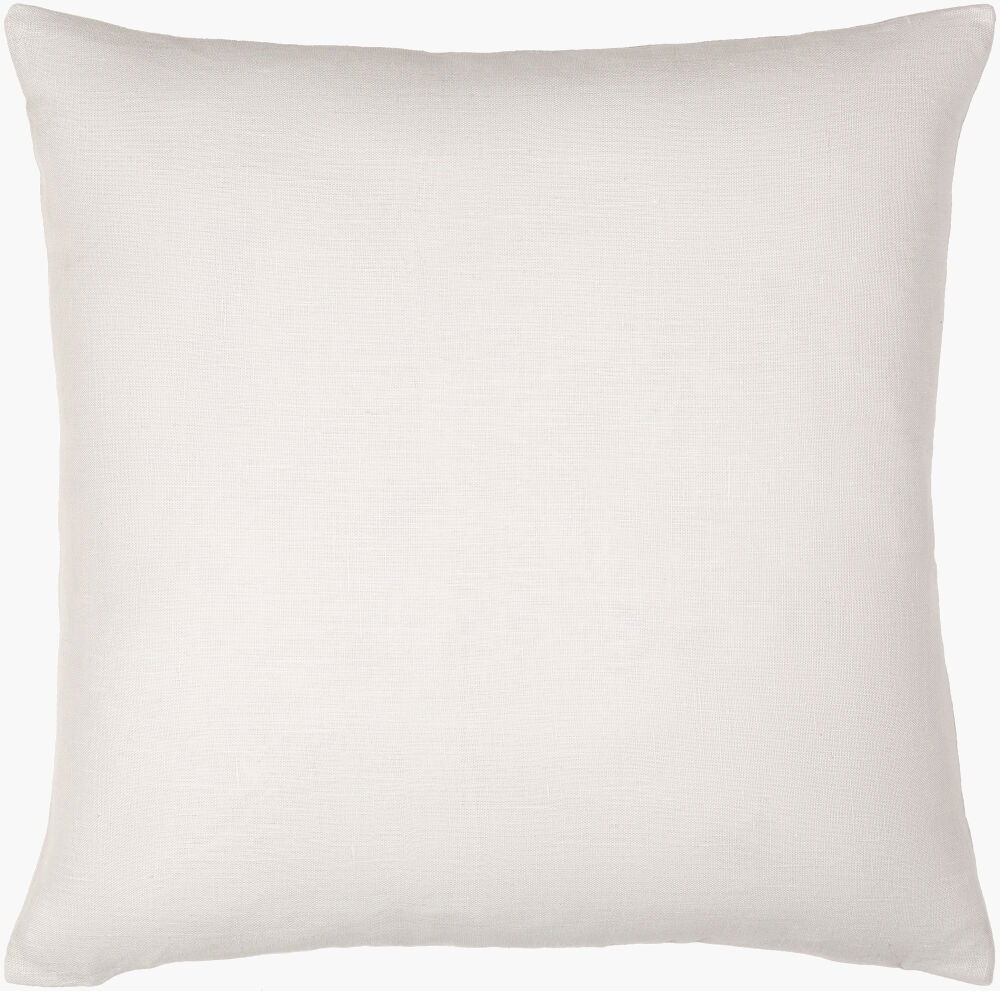 Linen Solid Accent Pillow, Decorative Pillow by Surya, 18" length x 18" width