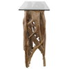 Teak Wood Console, Console Table by Uttermost, 59" width x 34.6" height x 17.72" depth thumbnail 7