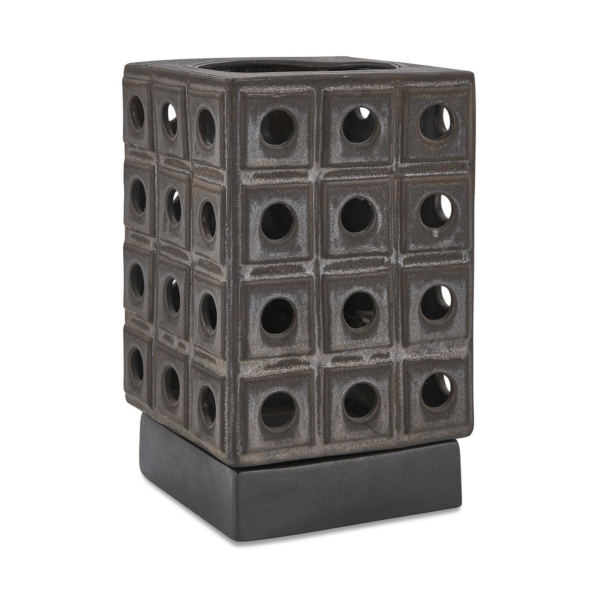 Lattice Indoor-Outdoor Lantern Candleholder, Candles & Candle Holder by Uttermost, 7" width x 12" height x 7" depth View 1