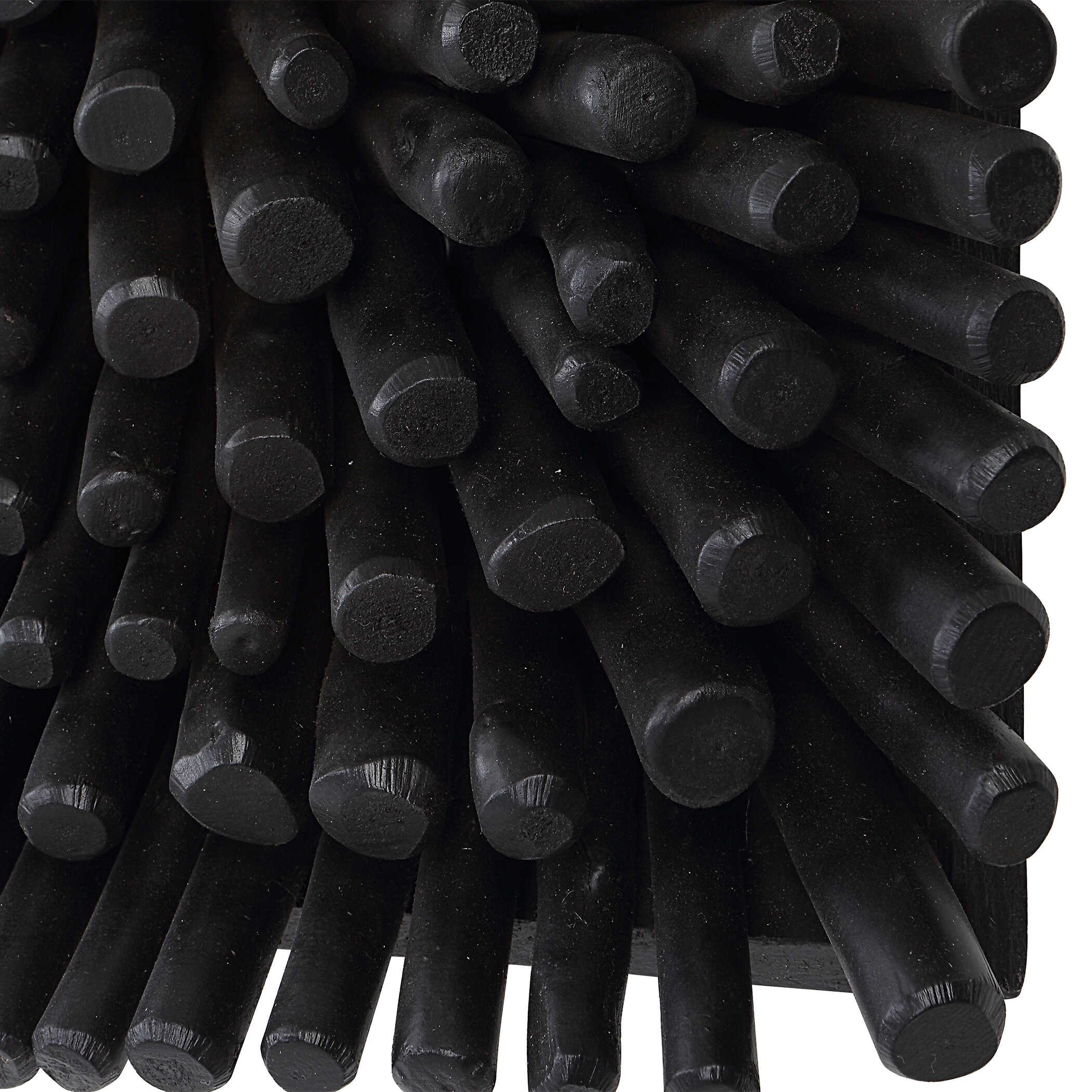 Portside Black Wood Wall Panel, Sculptural Wall Art by Uttermost, 24" width x 24" height x 3.5" depth View 7