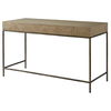 Aristotle Natural Wood Modern Desk, Furniture by Uttermost, 52" width x 30" height x 20" depth thumbnail 8