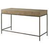 Aristotle Natural Wood Modern Desk, by Uttermost, 52" width x 30" height x 20" depth thumbnail 8
