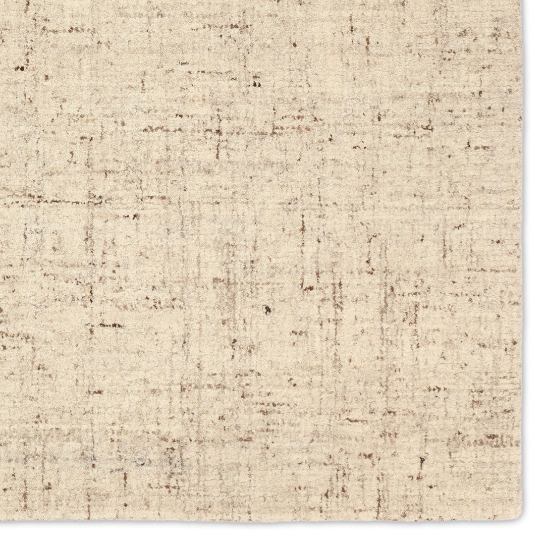 Jaipur Living Macklin Handmade Solid Cream/Brown Area Rug large image 