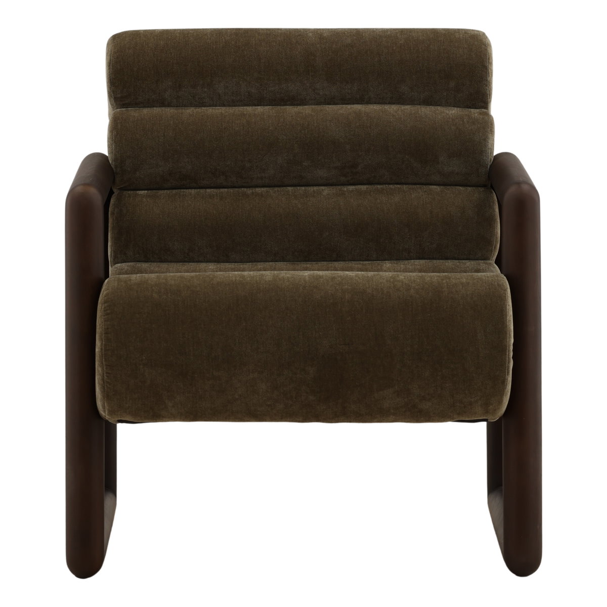 Ademar Occasional Chair Olive, Accent Chair by Dovetail, 28.3" width x 31.5" height x 34.5" depth View 2